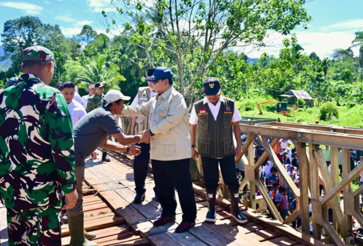 Warga ucapkan terima kasih usai jembatan bailey di bireuen aceh selesai dibangun