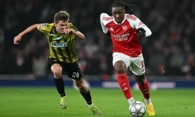 Arsenal vs kairat 3 2 the gunners catat poin sempurna, 8 kali tak terkalahkan di liga champions