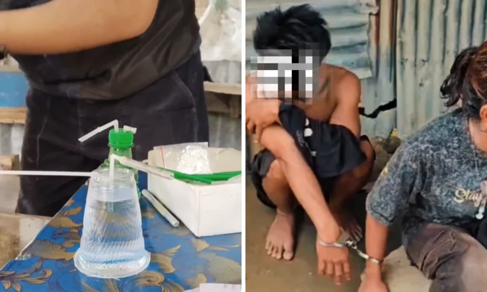 Bnn polda sumut gerebek kampung narkoba, bakar barak transaksi sabu