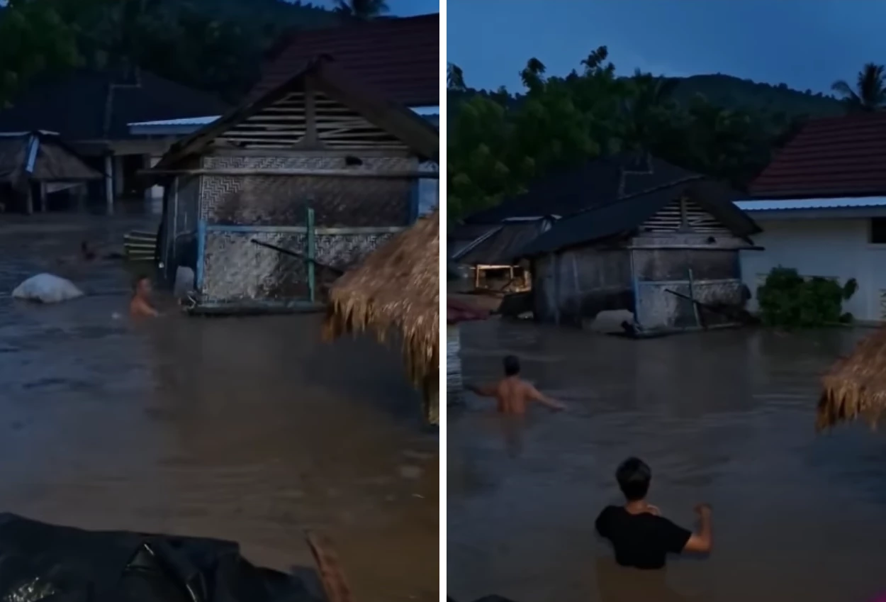 Banjir terjang lombok barat, satu orang meninggal