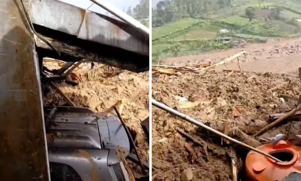 Banjir dan longsor landa cisarua bandung barat, puluhan rumah terdampak