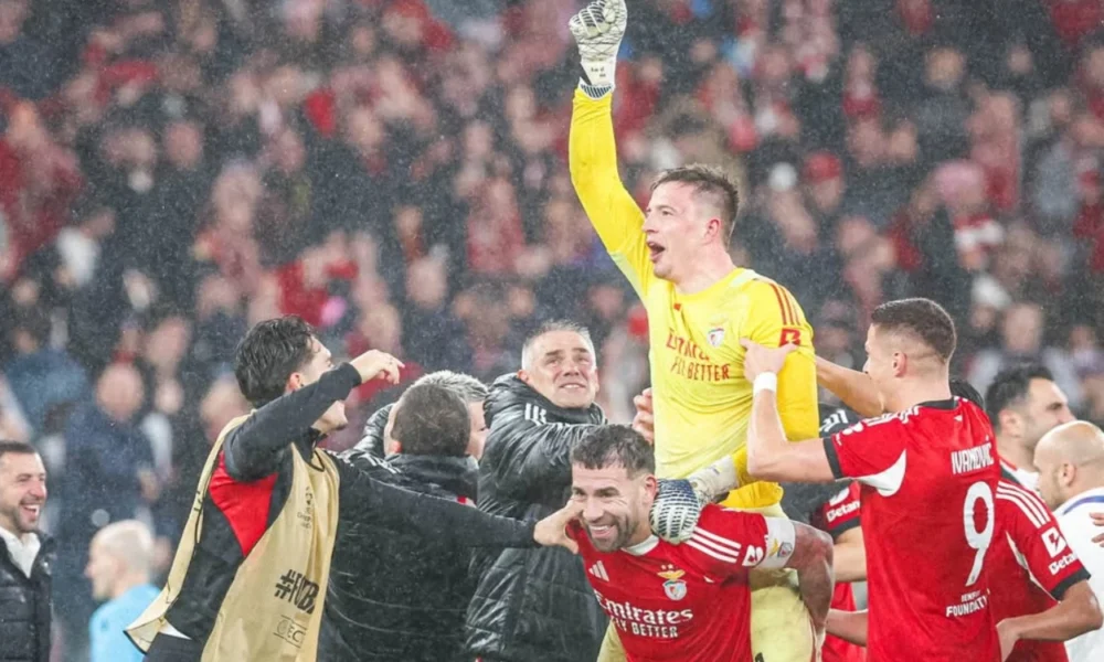 Benfica vs real madrid 4 2 drama kartu merah dan gol menit akhir antoliy trubin hancurkan los blancos
