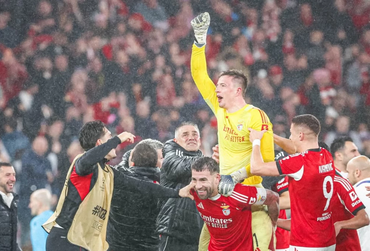 Benfica vs real madrid 4 2 drama kartu merah dan gol menit akhir antoliy trubin hancurkan los blancos