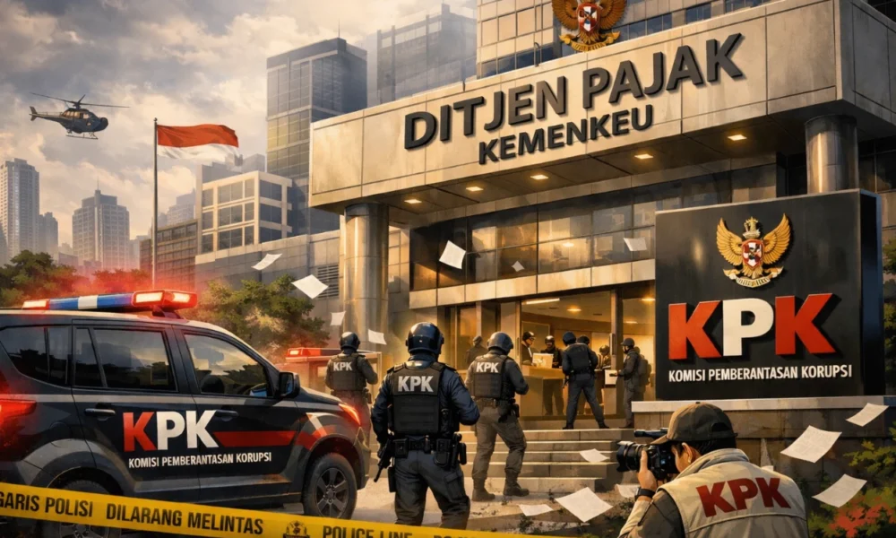 Breaking news! kantor ditjen pajak kemenkeu digeledah kpk