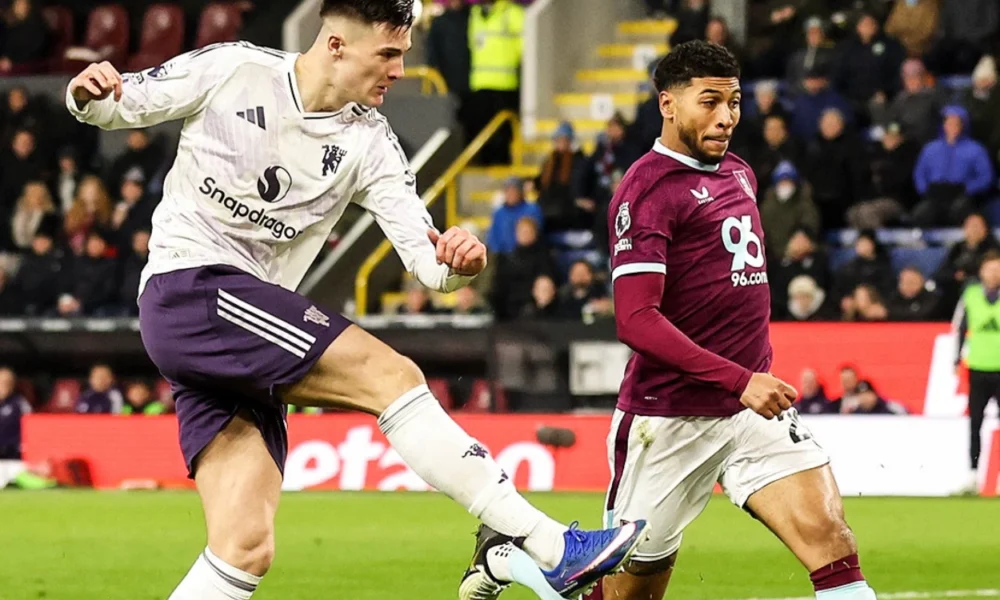 Burnley vs man utd 2 2 benjamin sesko jadi man of the match