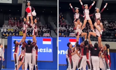Cetak sejarah! tim cheerleader indonesia debut emas di cheerleading world championship 2025