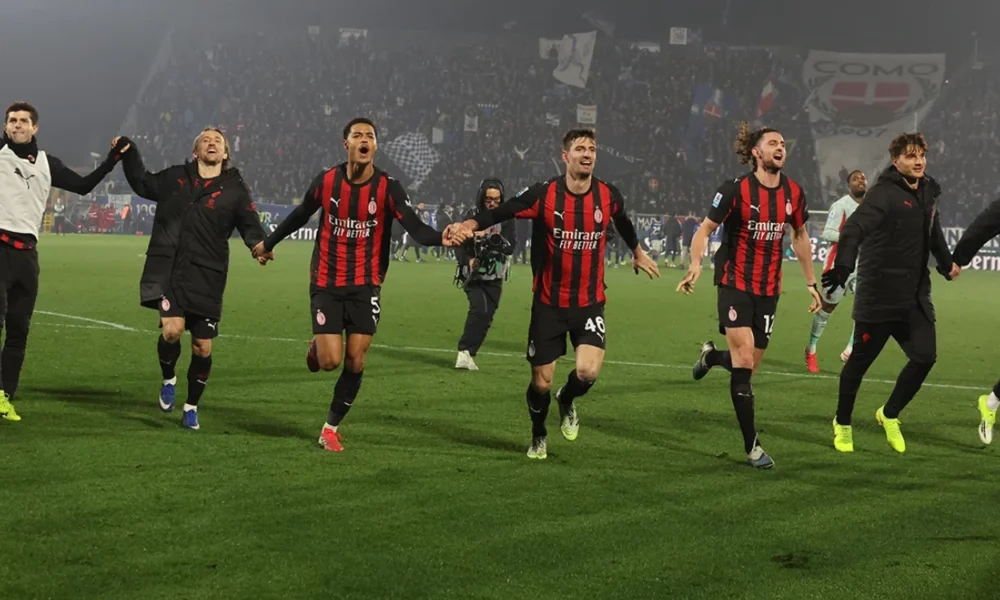 Como vs milan 1 3 rabiot jungkirkan pasukan fabregas