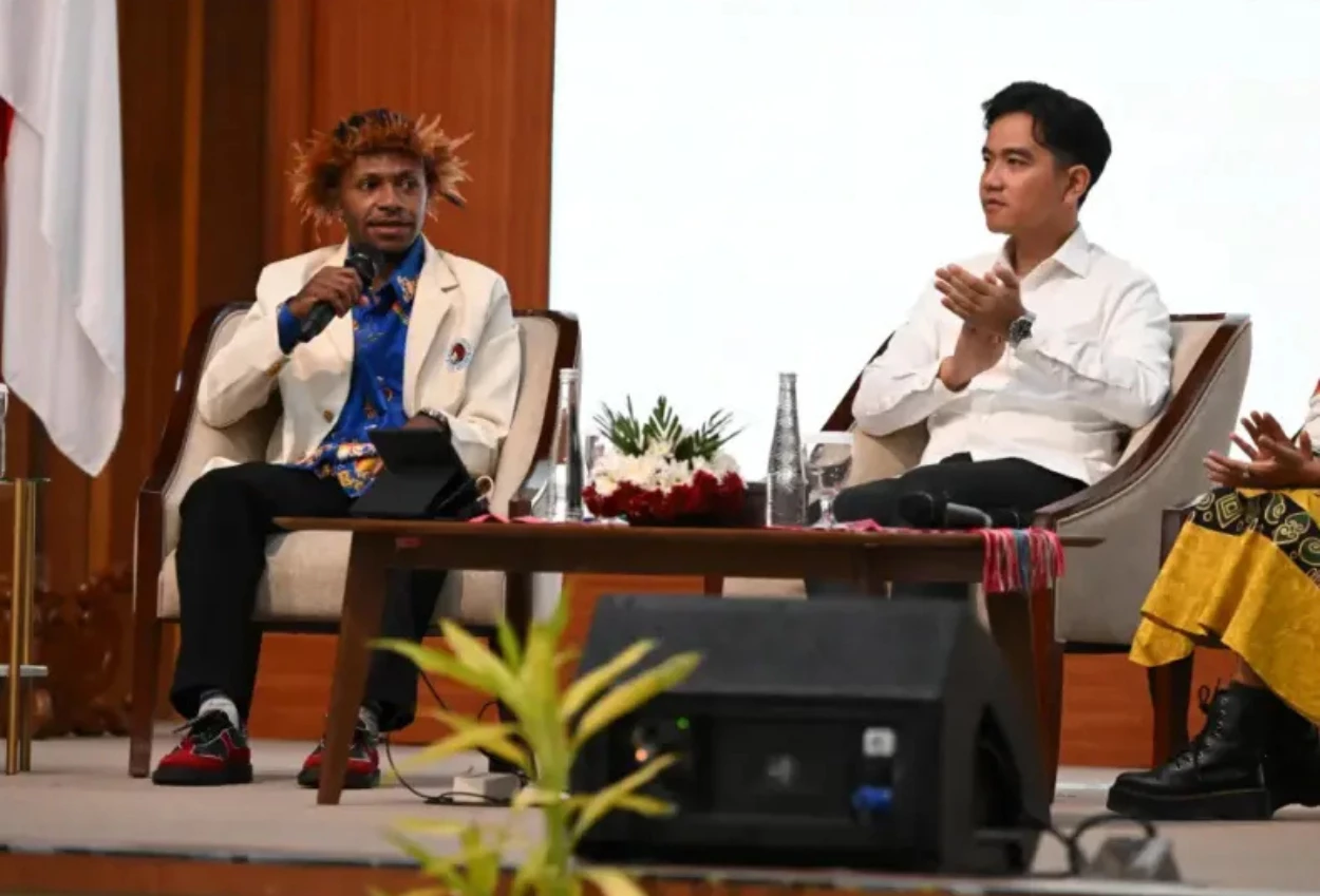 Diskusi bareng mahasiswa, gibran tidak ada yang mangkrak di ikn