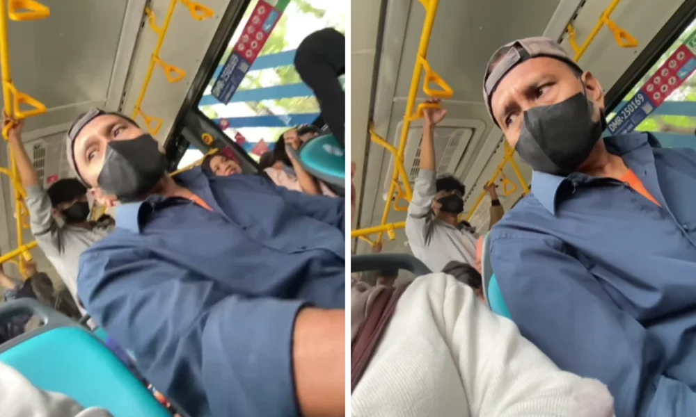 Geger! seorang wanita diduga dilecehkan saat tertidur di transjakarta