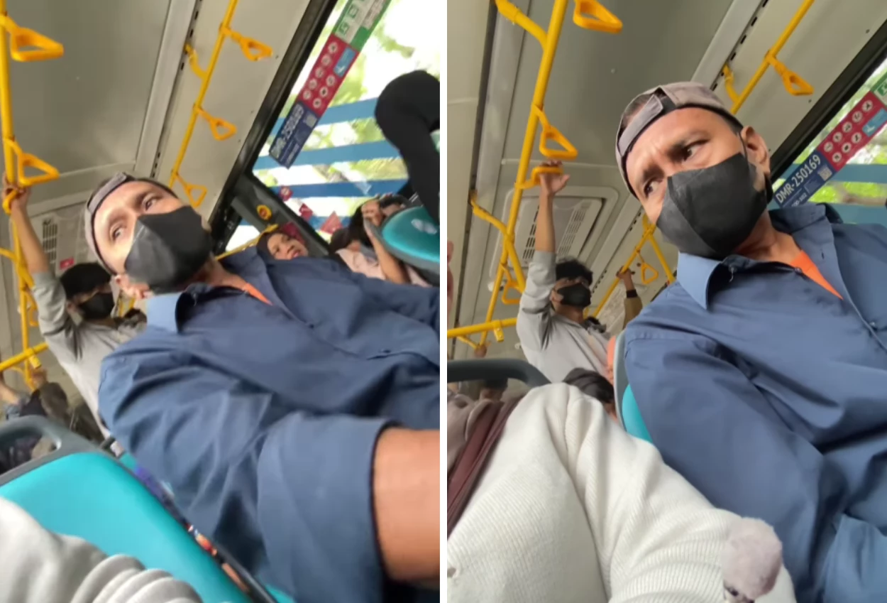 Geger! seorang wanita diduga dilecehkan saat tertidur di transjakarta