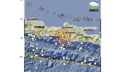 Gempa magnitudo 4,4 guncang yogyakarta siang ini