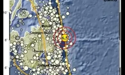 Gempa magnitudo 6,5 guncang melonguane sulawesi utara siang ini