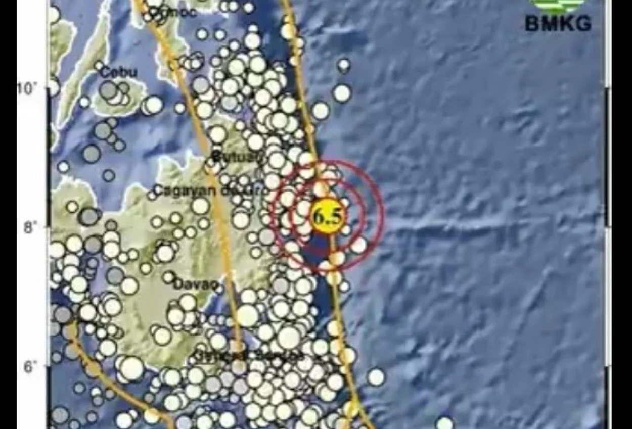 Gempa magnitudo 6,5 guncang melonguane sulawesi utara siang ini