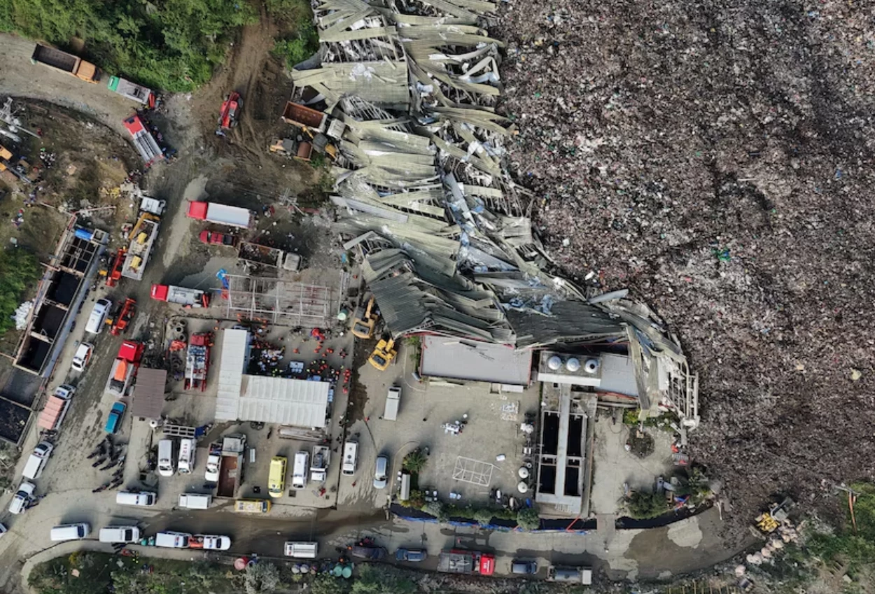 Gunung sampah di filipina longsor, 1 orang tewas 38 hilang