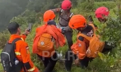 Korban kedua kecelakaan pesawat atr 42 500 ditemukan di tebing curam gunung bulusaraung