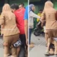 Maling motor nekat peluk kaki asn wanita di medan gara gara takut diamuk massa