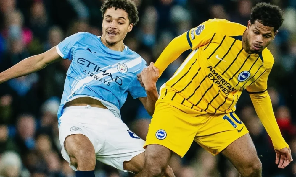 Man city vs brighton 1 1 gol erling haaland tak cukup hindari hasil imbang