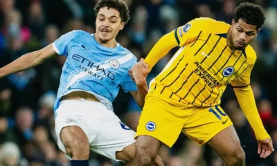 Man city vs brighton 1 1 gol erling haaland tak cukup hindari hasil imbang