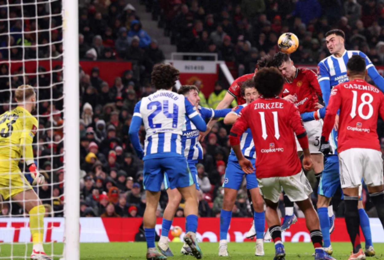 Man utd vs brighton 1 2 red devil tersingkir dari piala fa