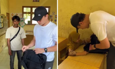 Momen nicholas saputra turun langsung salurkan bantuan untuk korban bencana di aceh