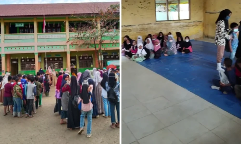 Pelajar di aceh tamiang kembali masuk sekolah pascabanjir