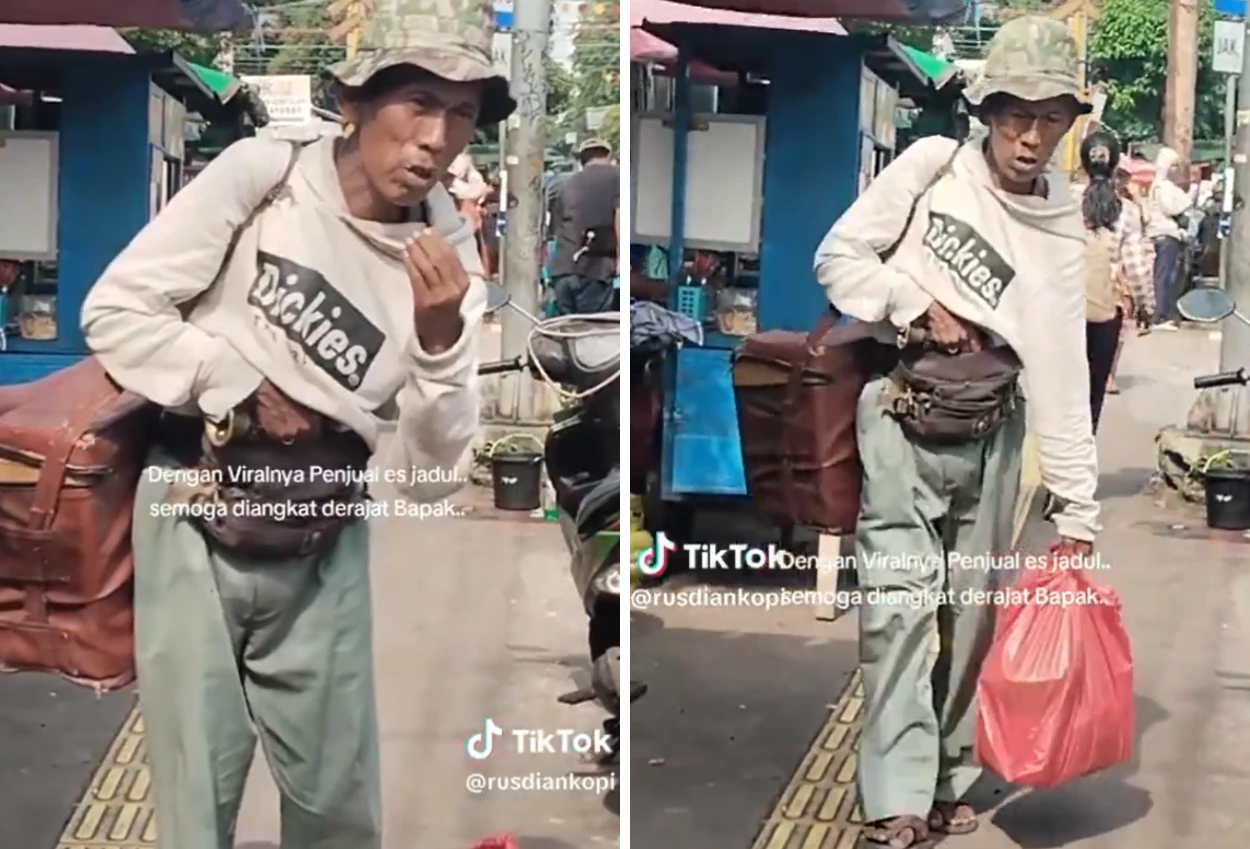 Penjual es kue yang dituduh pakai spons ngaku dianiaya oknum aparat saya ditonjok ditendang