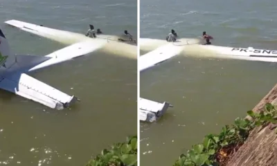 Pesawat smart air jatuh di pantai nabire, bawa 13 penumpang