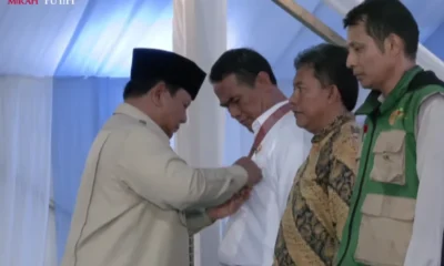 Prabowo anugerahkan bintang jasa utama untuk mentan amran sulaiman