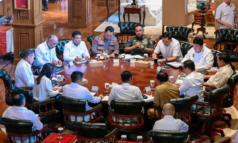 Prabowo gelar retret hambalang hari ini 6 januari 2025, seluruh anggota kabinet hadir