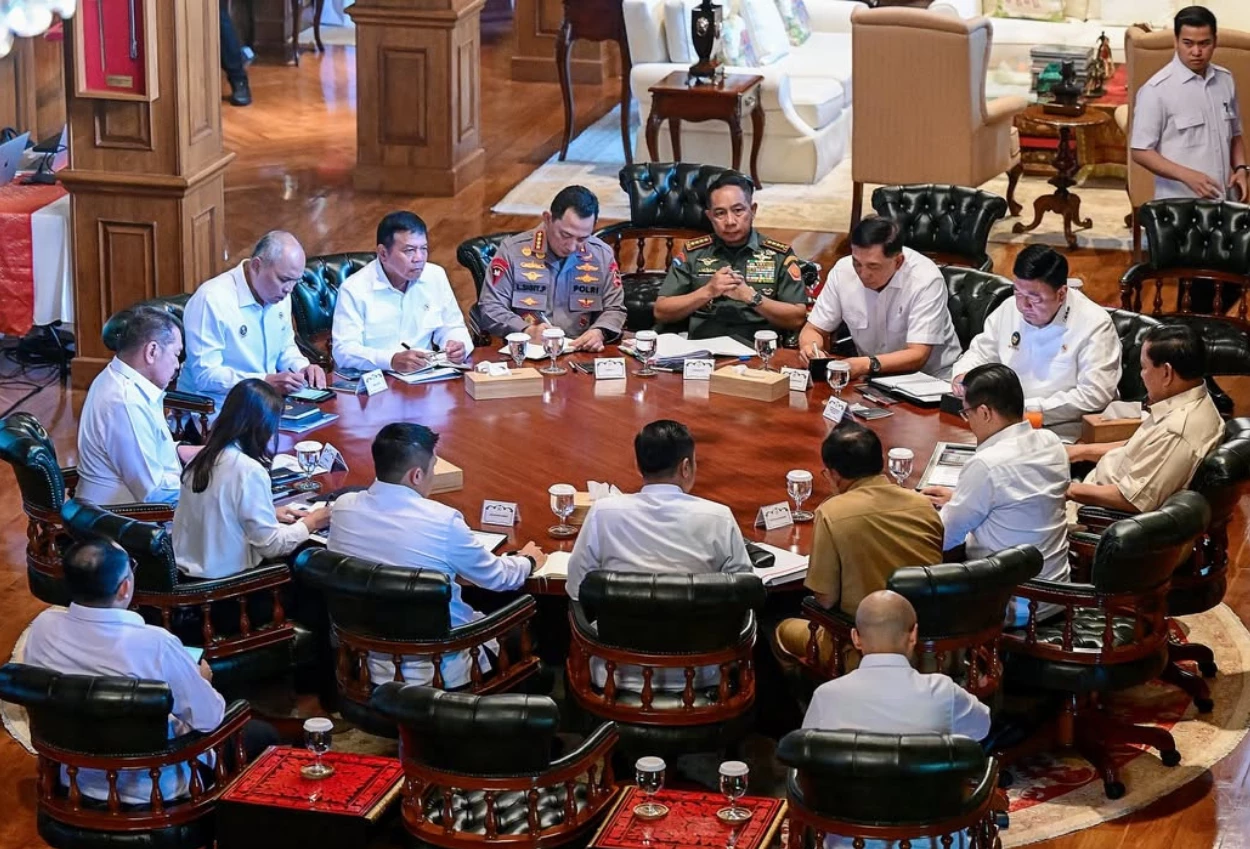 Prabowo gelar retret hambalang hari ini 6 januari 2025, seluruh anggota kabinet hadir