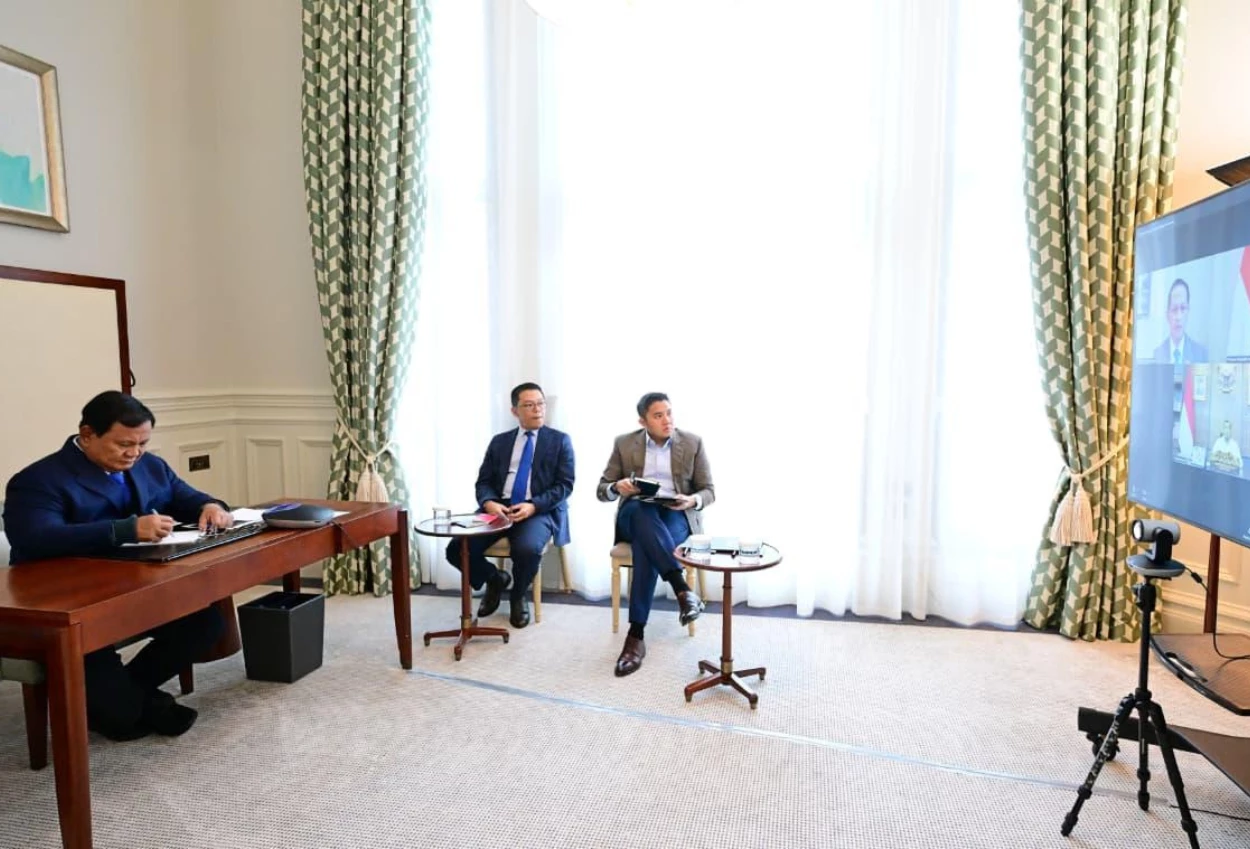 Prabowo pimpin rapat dari london, bahas penertiban hutan ri