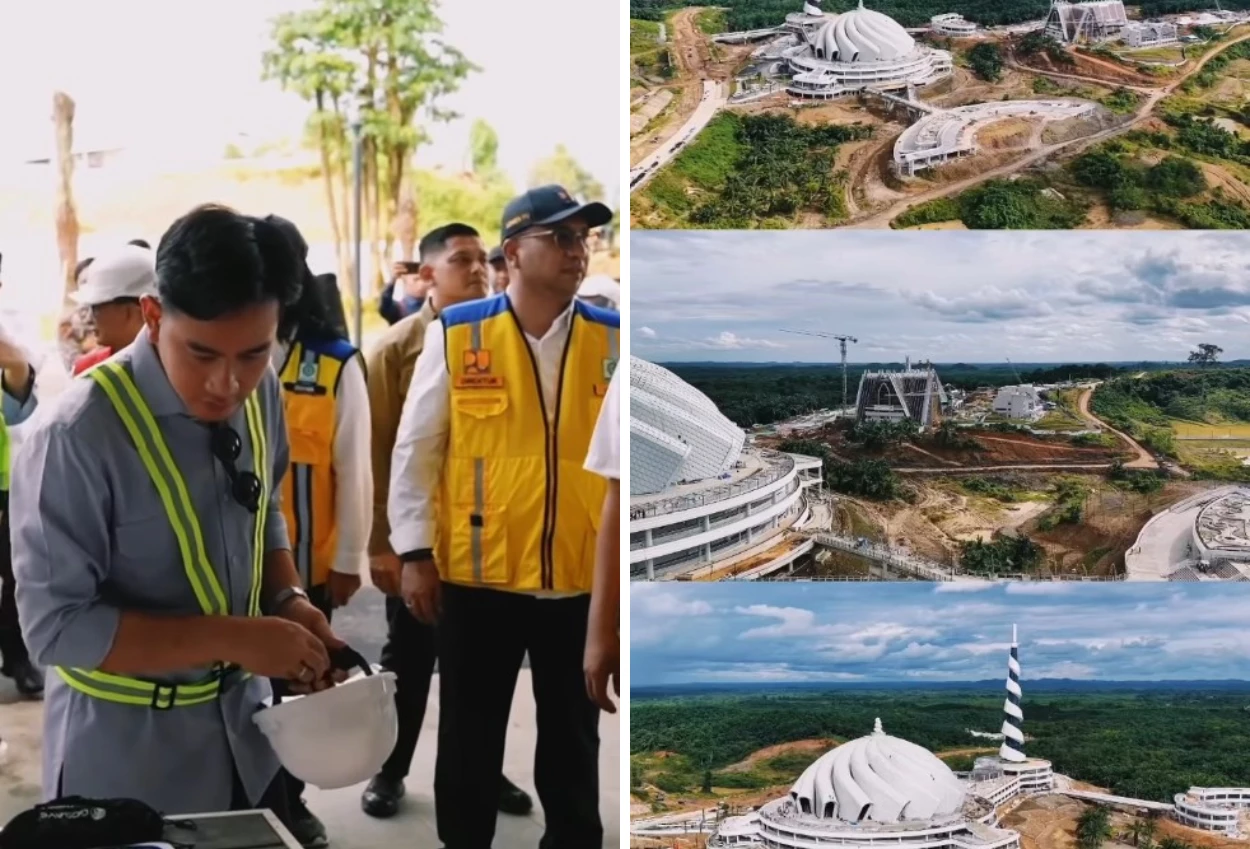 Progres capai 98,4 persen, gibran pastikan masjid negara ikn siap digunakan untuk idulfitri 2026