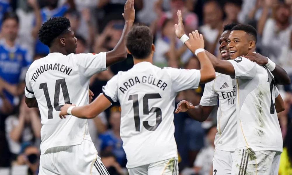 Real madrid vs monaco 6 1 mbappe dkk pesta gol di bernabeu