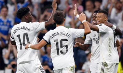 Real madrid vs monaco 6 1 mbappe dkk pesta gol di bernabeu