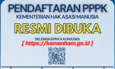 Rekrutmen pppk kemenham 2025 resmi dibuka! simak jadwal, syarat dan link daftarnya
