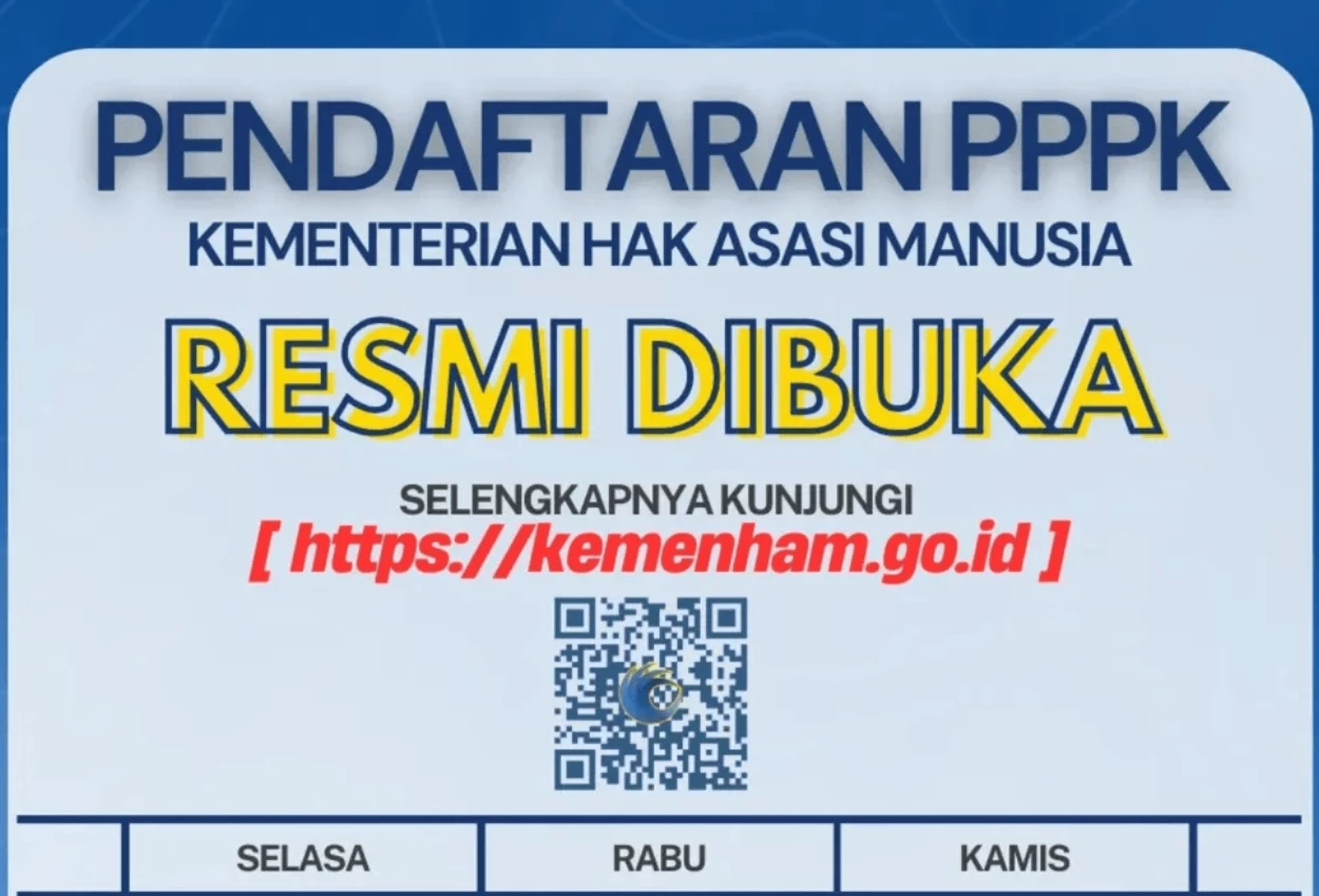 Rekrutmen pppk kemenham 2025 resmi dibuka! simak jadwal, syarat dan link daftarnya