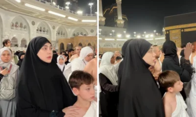 Sambut 2026, celine evangelista ajak anak anaknya umrah