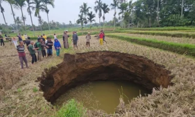 Sinkhole muncul di sumbar, pakar sebut ada pengaruh dari siklon senyar
