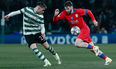 Sporting cp vs psg 2 1 les parisiens kalah tipis di lisbon