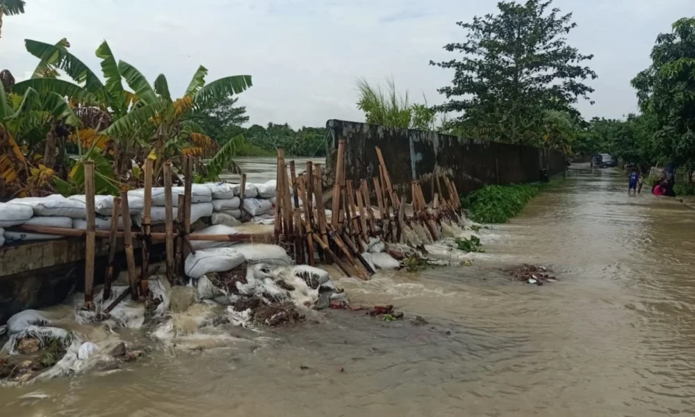 Tanggul sungai citarum di bekasi jebol, 553 keluarga terdampak