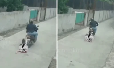 Viral! bocah sd di medan terseret motor ratusan meter demi pertahankan hp nya dari jambret