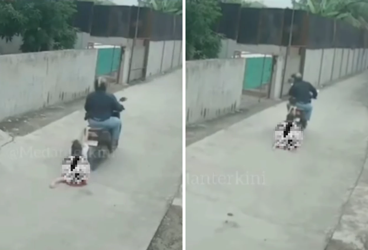 Viral! bocah sd di medan terseret motor ratusan meter demi pertahankan hp nya dari jambret