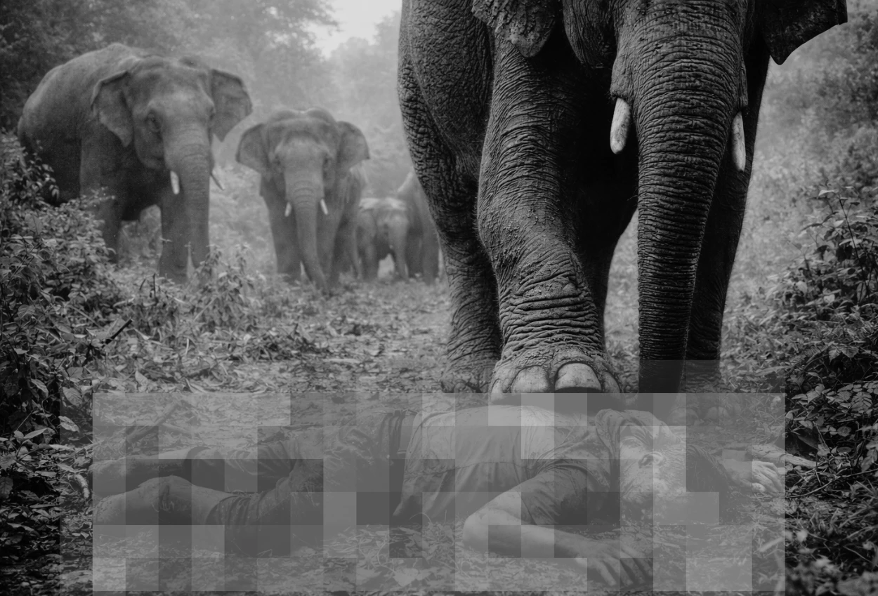 Viral! kepala desa lampung tewas diserang dan diinjak kawanan gajah liar