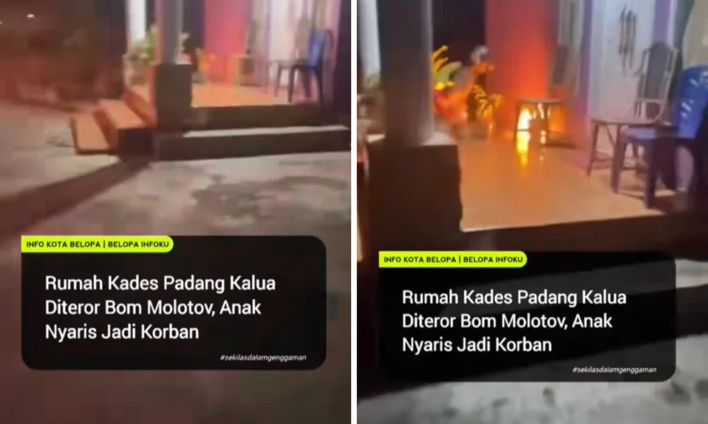 Viral! Rumah Kades di Luwu Dilempari Bom Molotov oleh OTK
