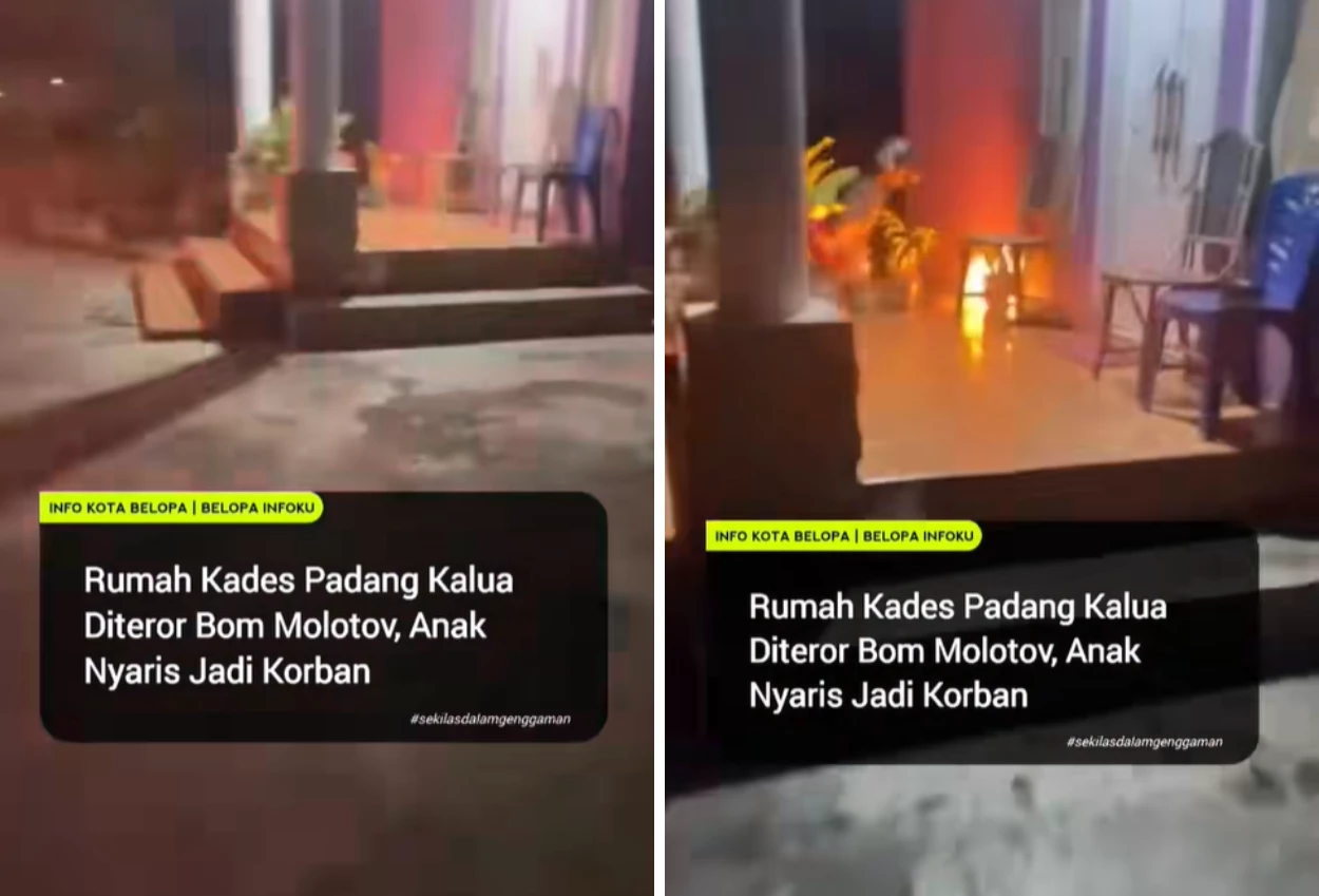 Viral! Rumah Kades di Luwu Dilempari Bom Molotov oleh OTK
