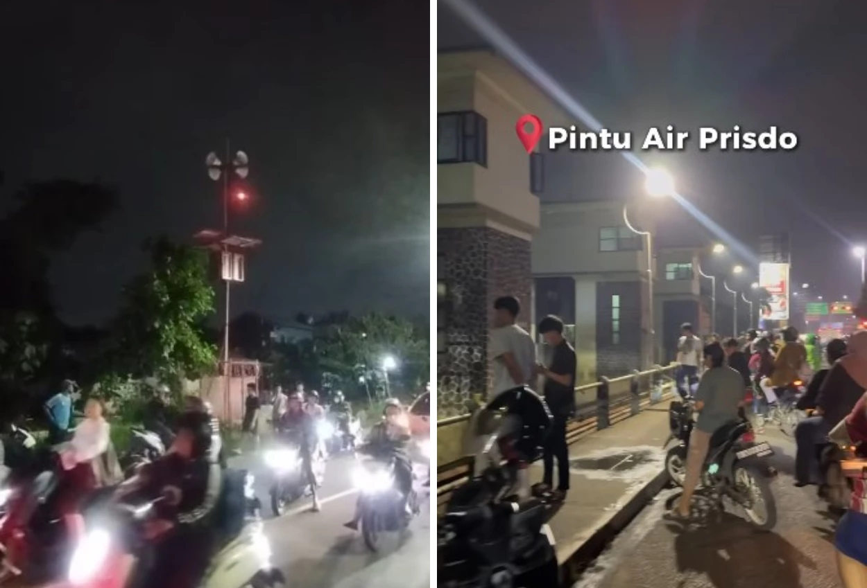 Viral! sirene banjir kali bekasi berbunyi, warga panik