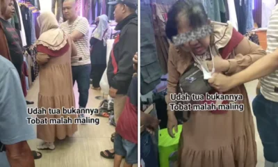 Wanita lansia nyaris diamuk pegadang usai keciduk curi 16 potong pakaian di tanah abang