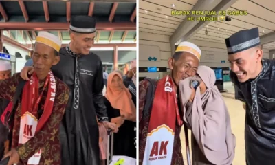 Aisar Khaled Berangkatkan Umrah Pedagang Es Kue Gabus yang Viral