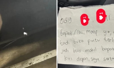 Anak Tak Sengaja Gores Pintu Mobil di Parkiran, Ibu Ini Tinggalkan Sepucuk Surat Permintaan Maaf kepada Pemilik