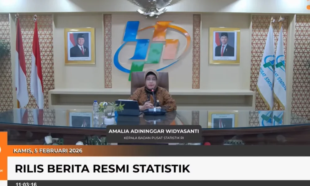 BPS Pertumbuhan Ekonomi Indonesia Capai 5,11% Sepanjang Tahun